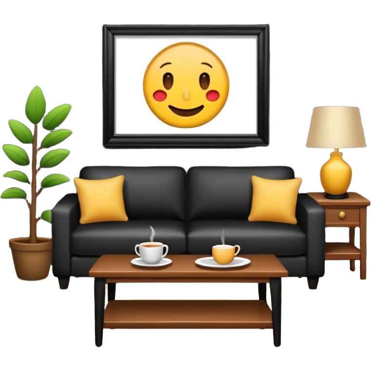 living room in ios emoji style emoji