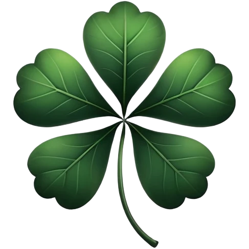 trebol de 5 hojas negro version Black clover emoji