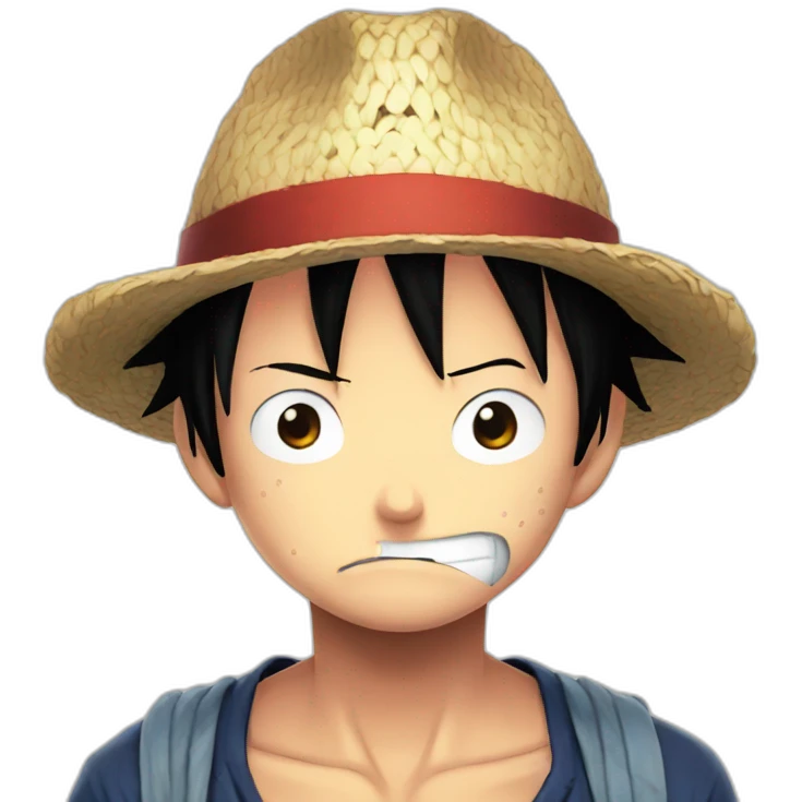 Sad Luffy by One piece emoji