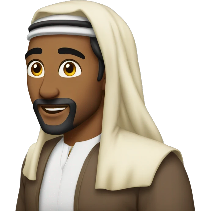 a arabian merge with a black men emoji