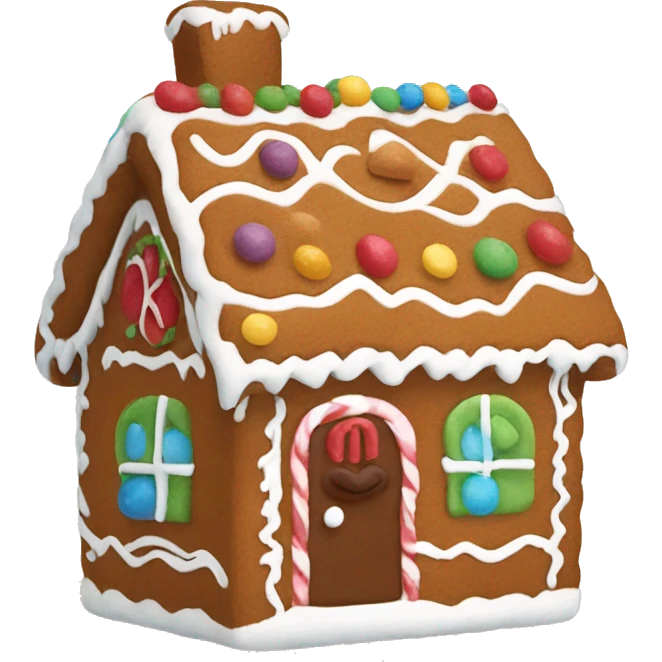 Jellycat style gingerbread house emoji