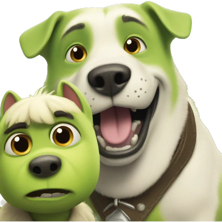 sherk and dog picture emoji