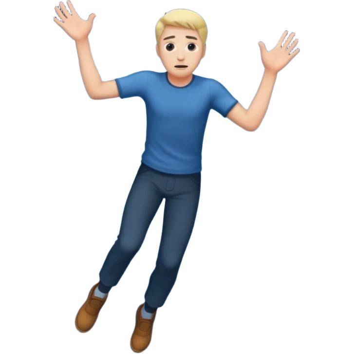 man falling into the void emoji