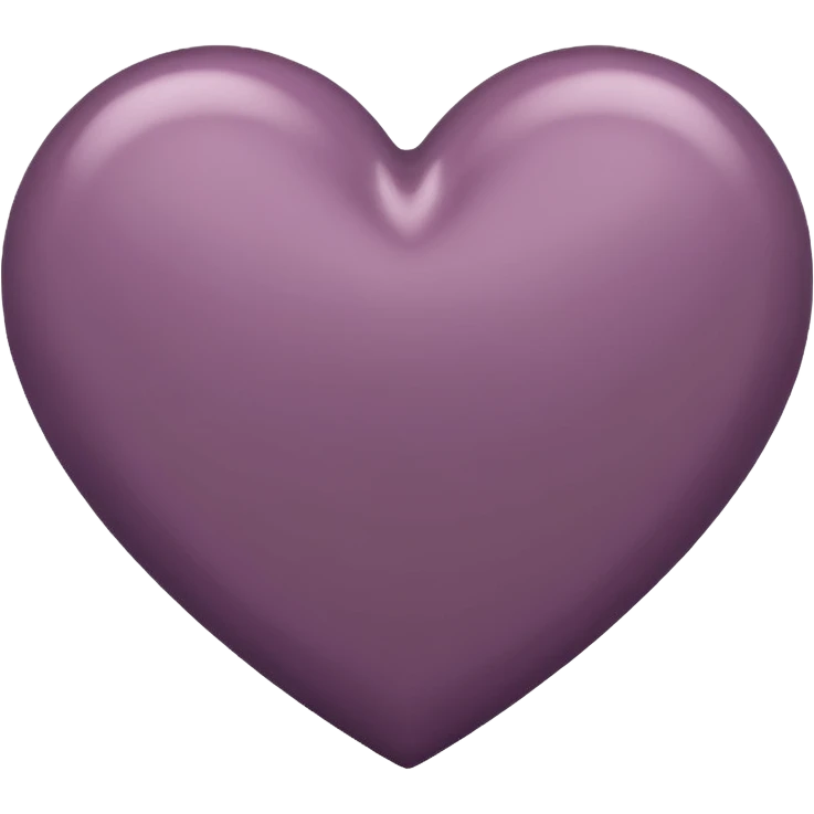 Dark mauve heart emoji