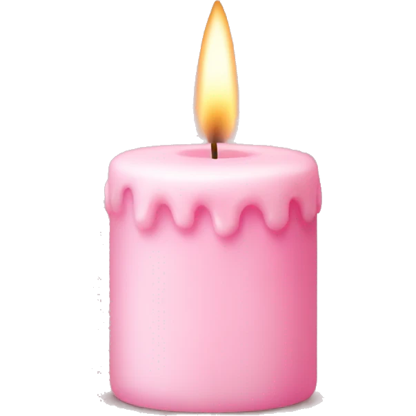 baby pink candle emoji