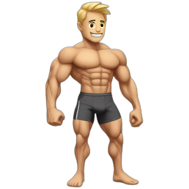 muscle gains skinny to muscular emoji