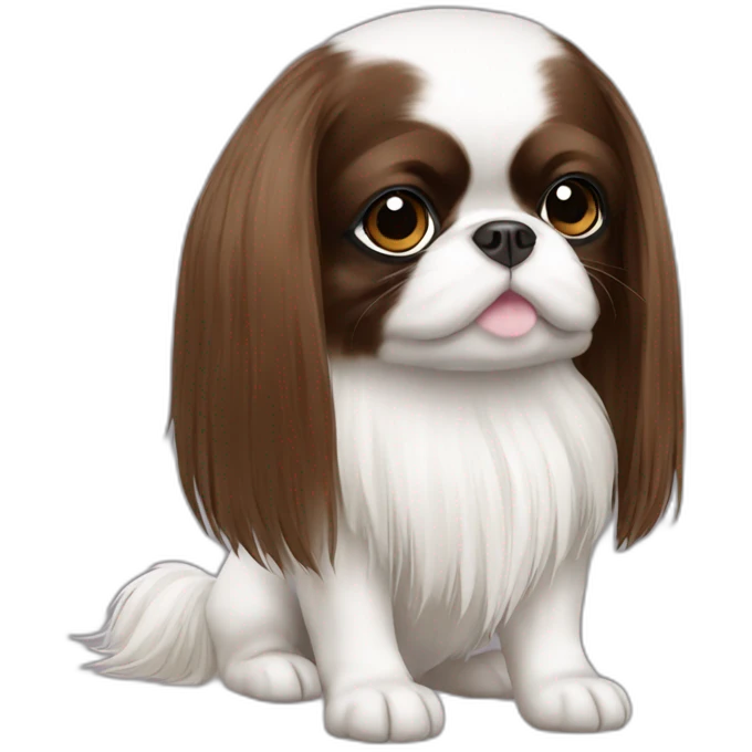 Dog breeder japanese chin emoji