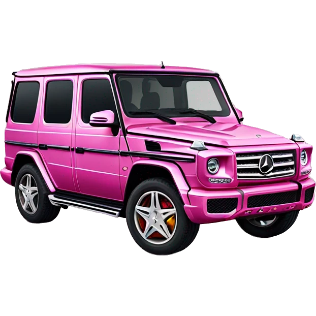 Sparkle pink Mercedes Benz g wagon emoji