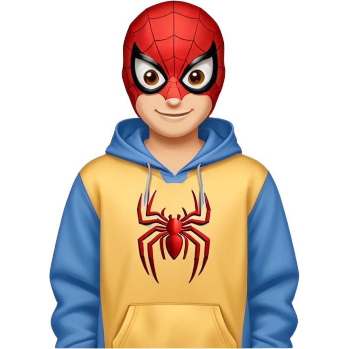 Spider-Man wearing Denver Nuggets hoodie emoji