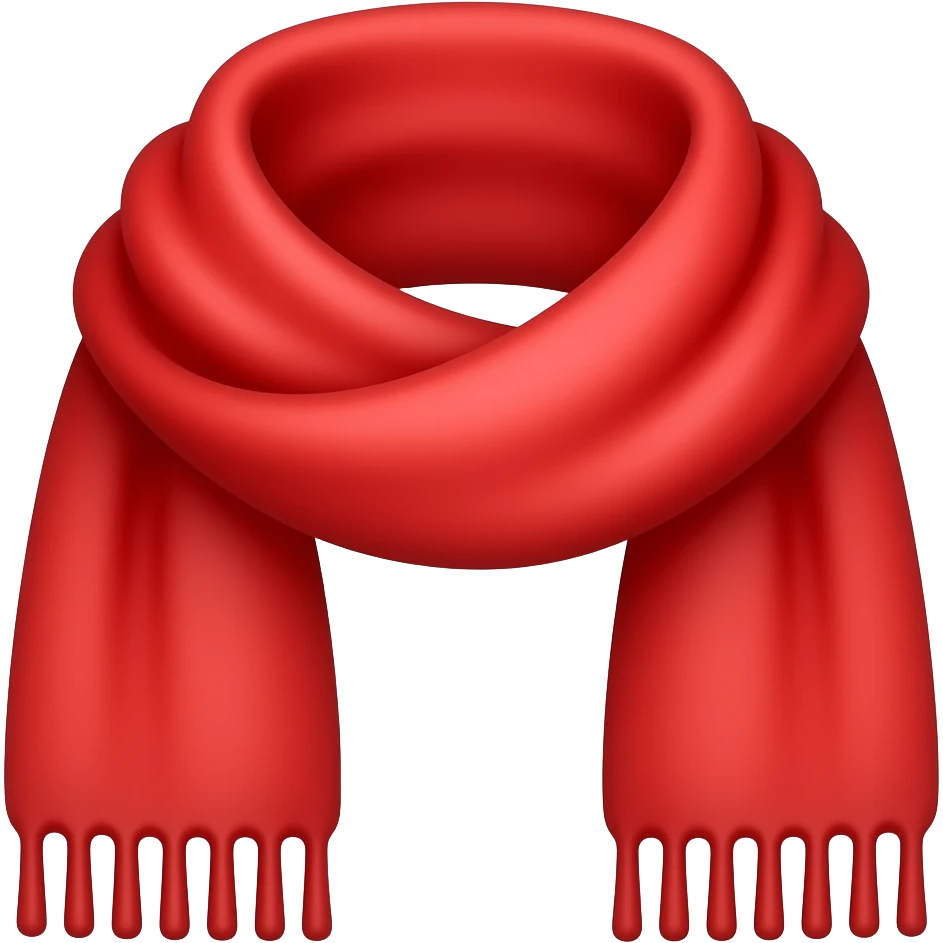 Scarf red emoji