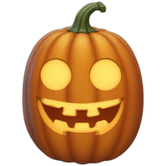 friendly pumpkin emoji