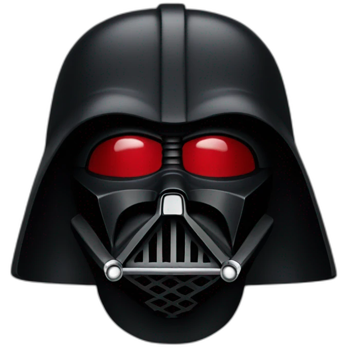 dark vador with a red helmet emoji