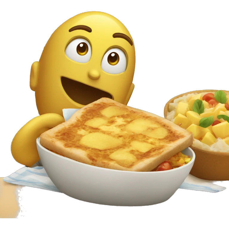 Quelqu’un en train de manger ? emoji