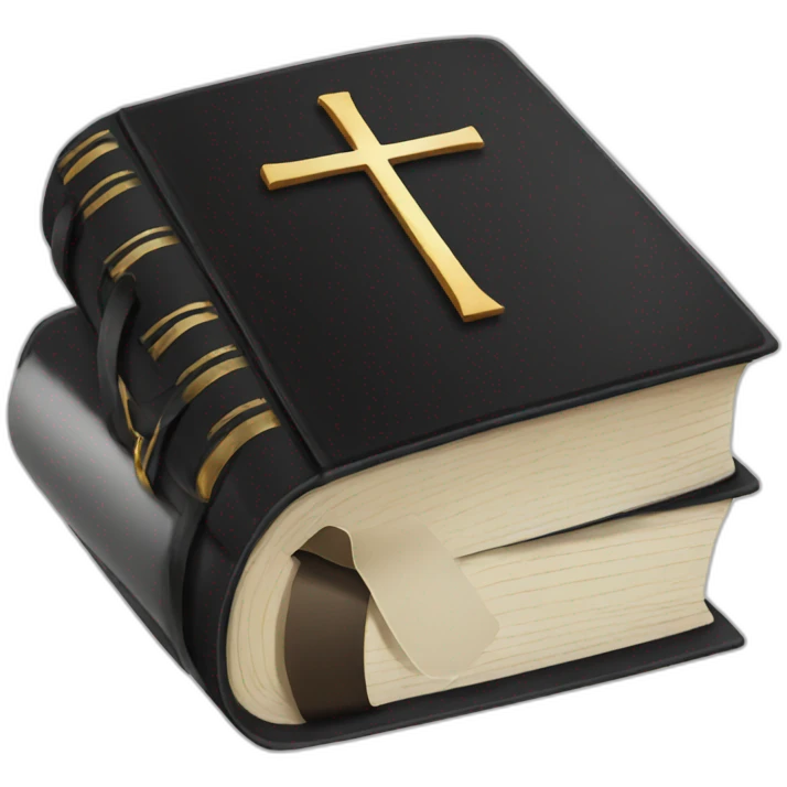 black bible emoji