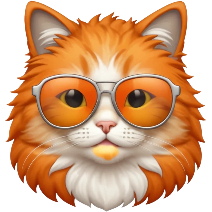Cat wearing sunglasses emoji