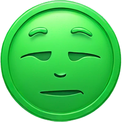 Green coin emoji