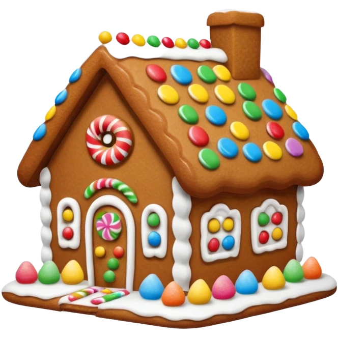 Gingerbread house emoji