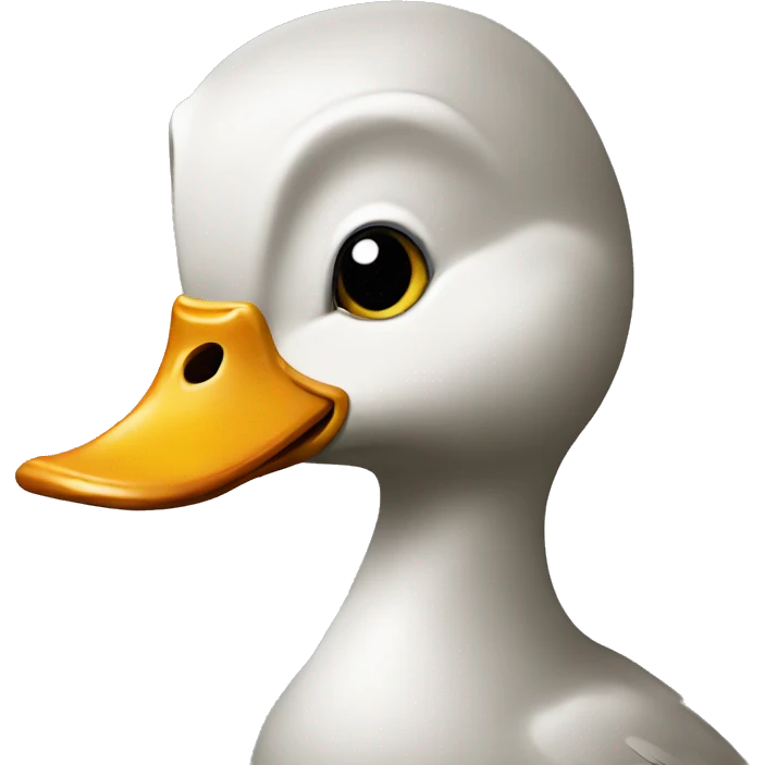 Silly duck emoji