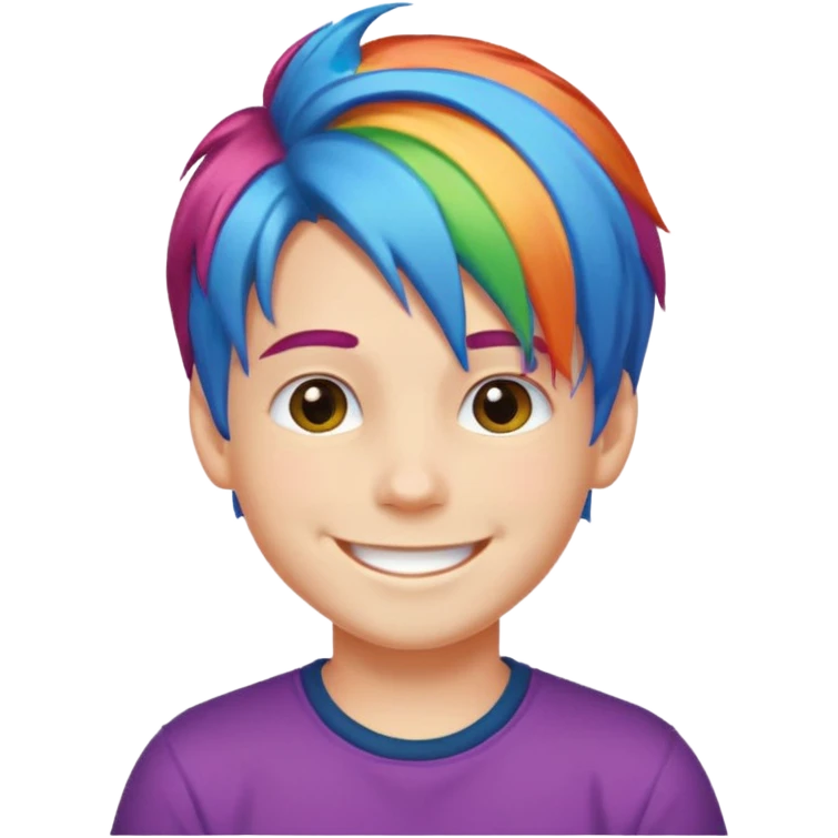 Gay raindow boy emoji