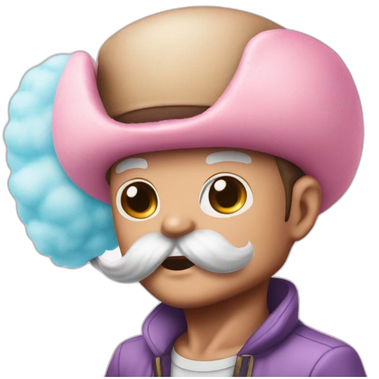 tony tony chopper cotton candy emoji