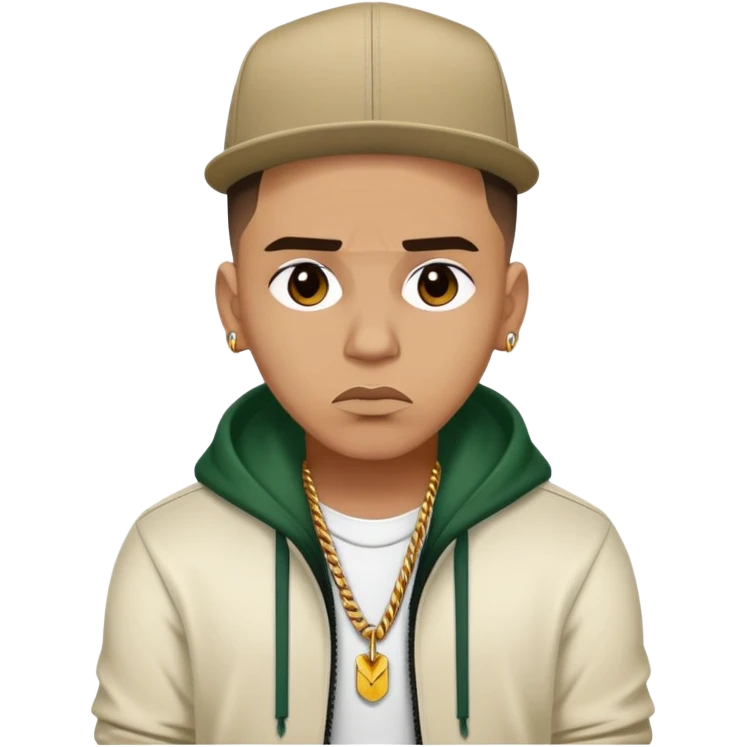 Sad and Stressed Reggaeton Music Singer emoji