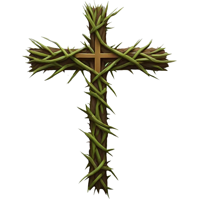 Cross made of thorns  emoji