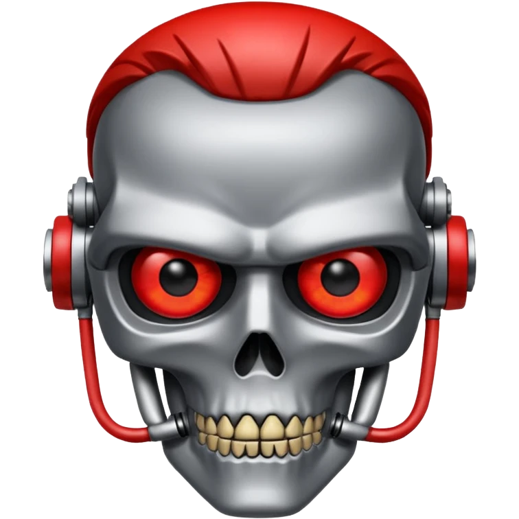 Red eyed Terminator emoji
