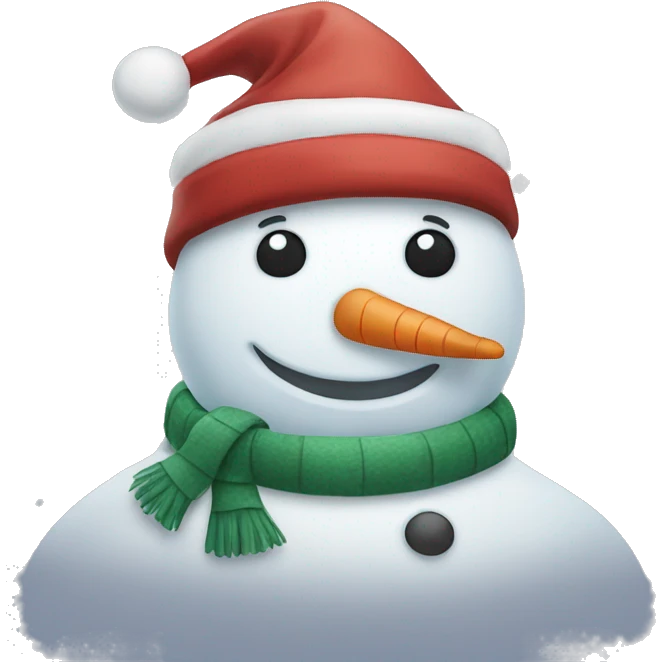 christmas snowman emoji