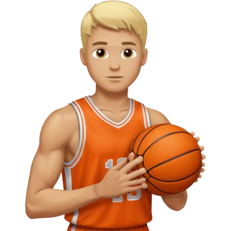 basketball player blonde man emoji