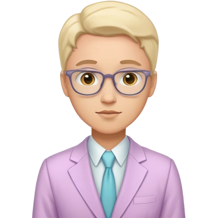 teacher in a pastel suit emoji