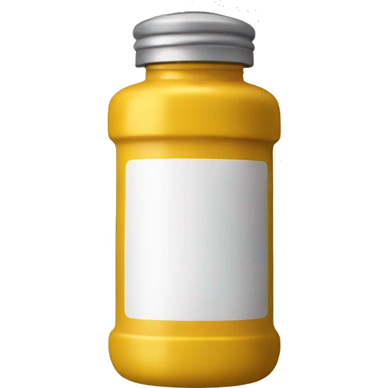 mustard condiment bottle dispenser emoji