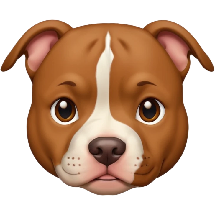Un pitbull de carita tierna  emoji