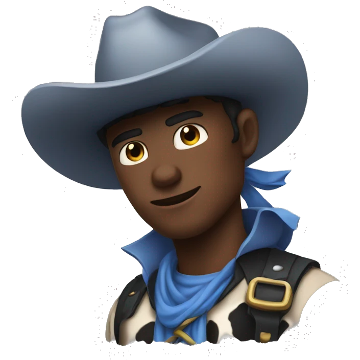 Cow-boy au yeux bleu  emoji