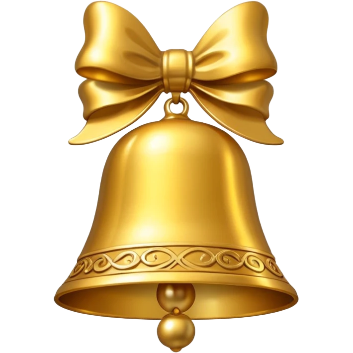 Christmas bell emoji