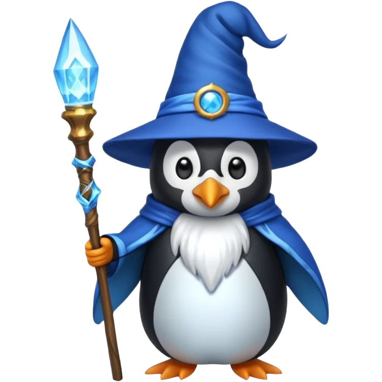 Penguin Wizard emoji