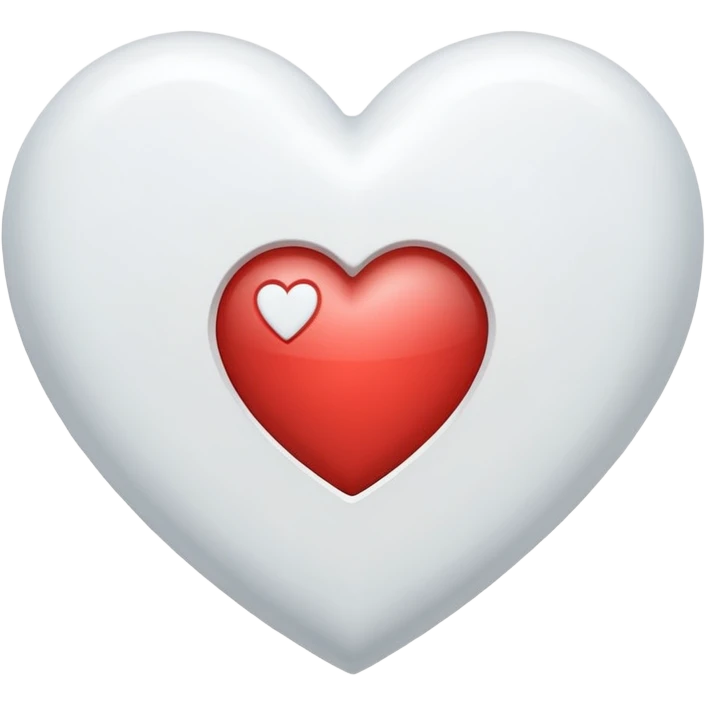 Genera varias opciones de emojis de corazón que tenga blanco y se marque j y s  emoji