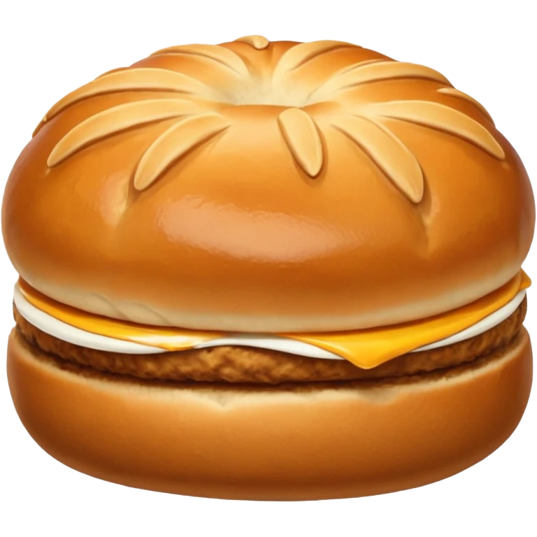 bread bun without cheese emoji