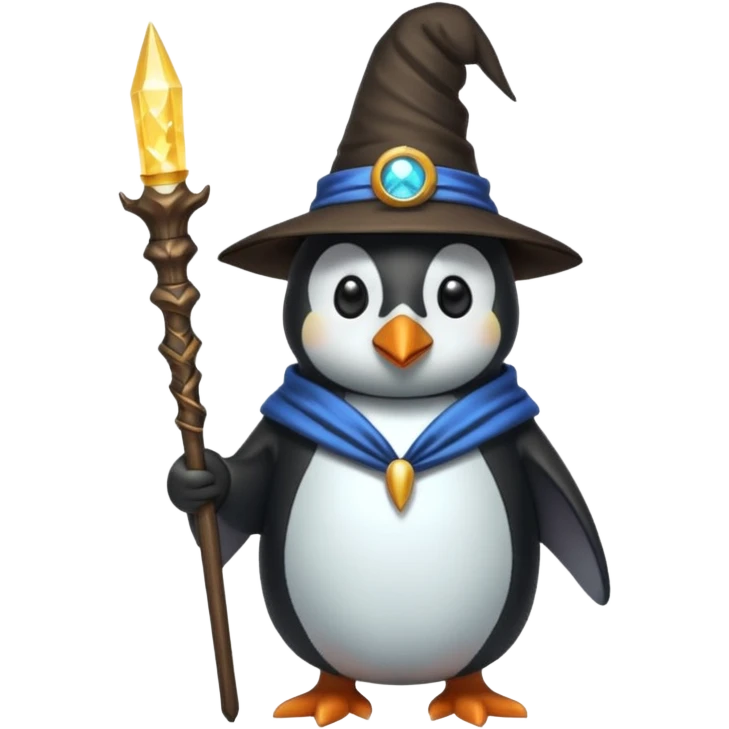 Penguin Wizard emoji