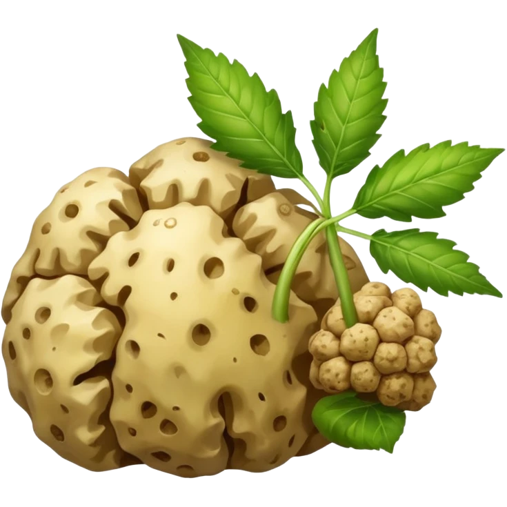 white truffle with weed emoji