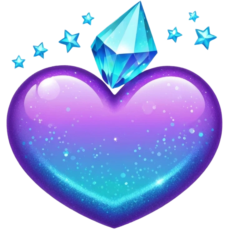 glitter purple and cian !  emoji