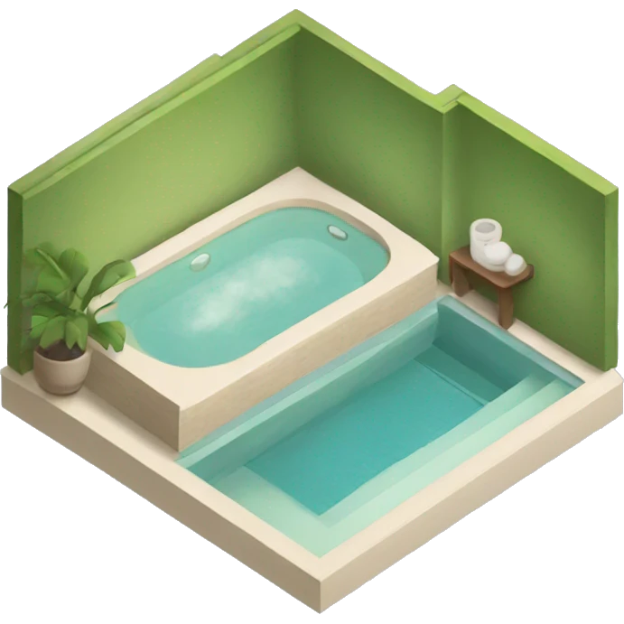 spa isometric emoji