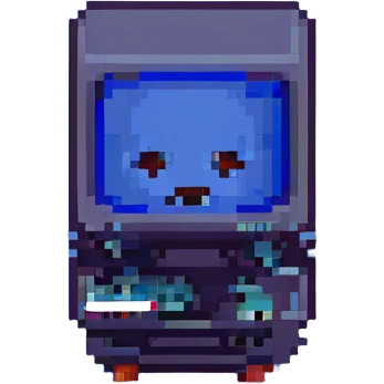 Blue screen of death with tiny ":(" face emoji