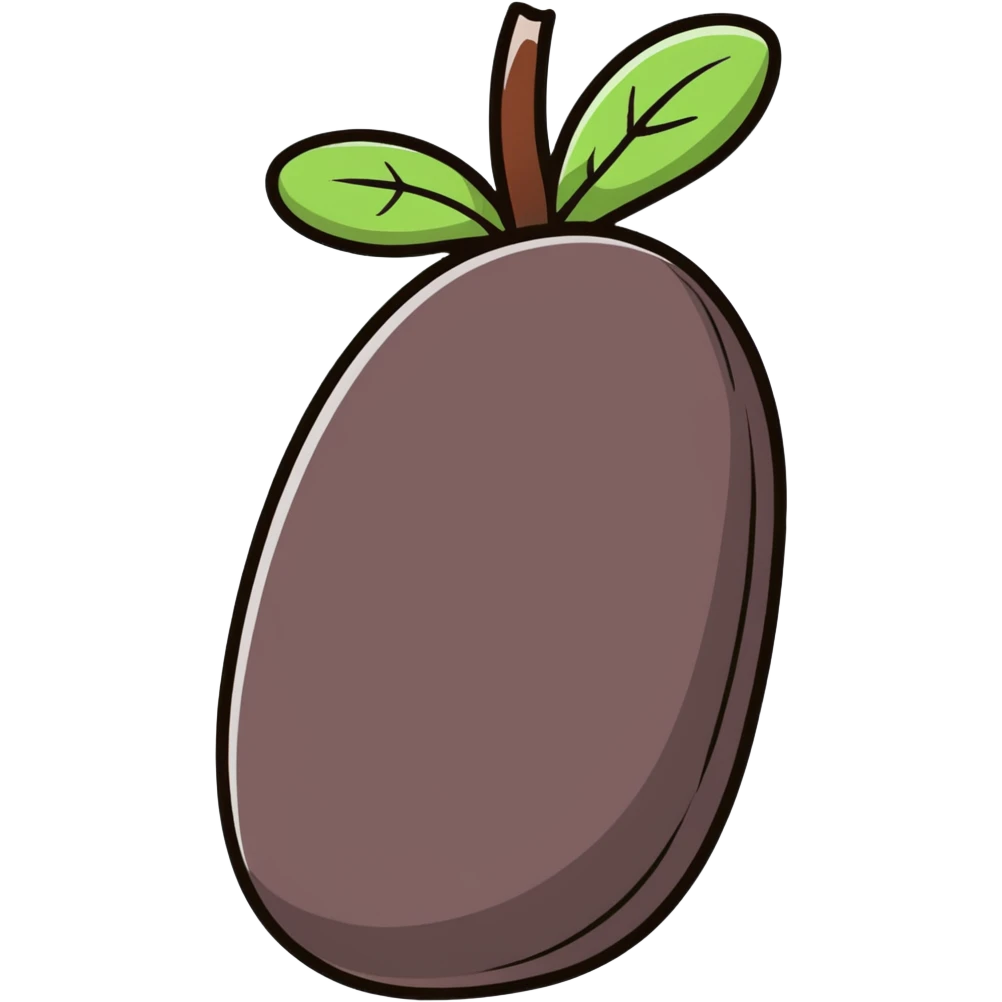 black potato emoji