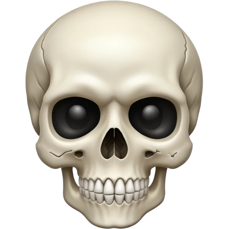 A skeleton emoji but he's head blown up emoji