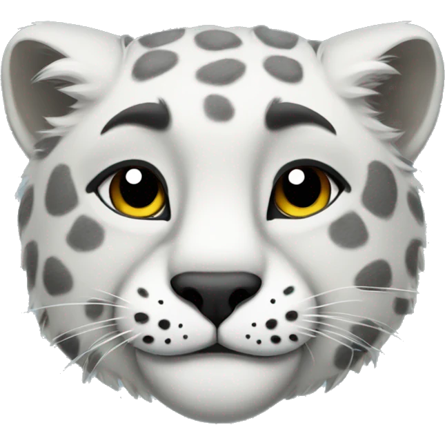 Sleeping snow leopard  emoji