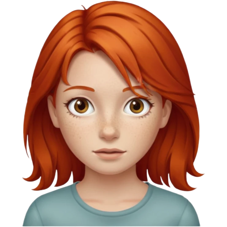 red-haired girl emoji