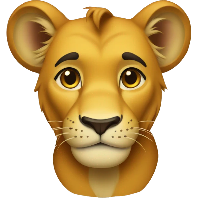 simba étonné  emoji