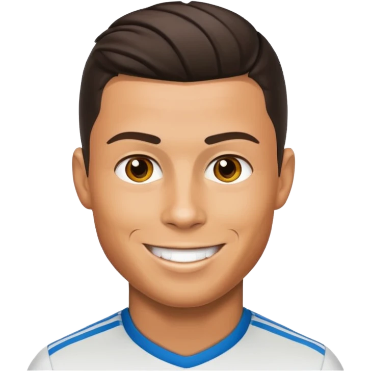 Cristiano Ronaldo, famous footballer, emoji style emoji