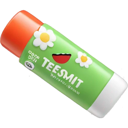 lip balm with label emoji