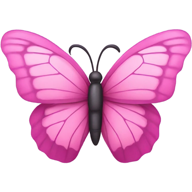 pink butterfly  emoji